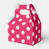 Roze en witte pooldots bedankdoosjes (Achterkant)