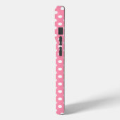 Roze en witte pooldots Case-Mate iPhone case (Achterkant / Links)