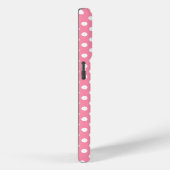 Roze en witte pooldots Case-Mate iPhone case (Achterkant / Rechts)