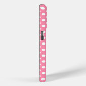 Roze en witte pooldots Case-Mate iPhone case (Achterkant / Rechts)