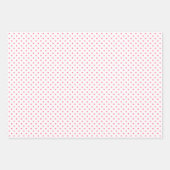 Roze en witte pooldots inpakpapier vel (Voorkant 3)