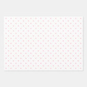 Roze en witte pooldots inpakpapier vel (Voorkant 2)