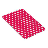 Roze en witte pooldots magneet (Rechterzijde)
