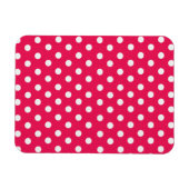 Roze en witte pooldots magneet (Horizontaal)