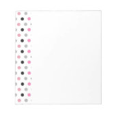 Roze en witte pooldots notitieblok (Voorkant)