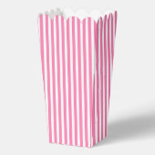 Roze en Witte Popcorn Verjaardagsfeestje Bedankdoosjes (Voorkant)