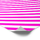 Roze en witte Poster voor optische illusie op de A (Hoek)