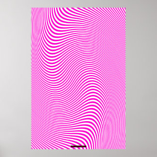 Roze en witte Poster voor optische illusie op de A