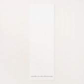 Roze en witte poten met rode harten yogamat (Achterkant)