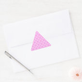 Roze en witte quatrefoliepatroon sticker (Envelop)