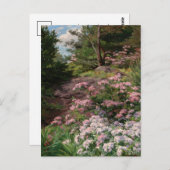 Roze en witte Rhododendron | Thomas Allen, Jr. Briefkaart (Voorkant / Achterkant)
