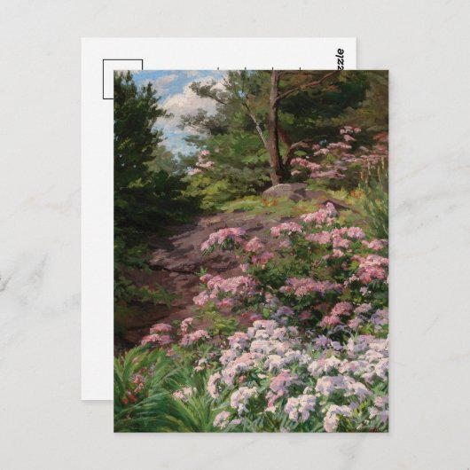 Roze en witte Rhododendron | Thomas Allen, Jr. Briefkaart (Voorkant / Achterkant)