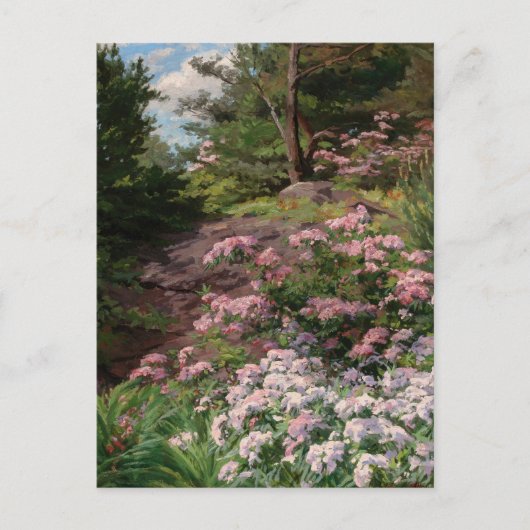 Roze en witte Rhododendron | Thomas Allen, Jr. Briefkaart (Voorkant)