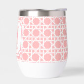 Roze en witte riet | rotan | Monogram (Links)