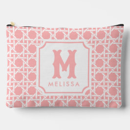 Roze en witte riet | rotan | Monogram Etui