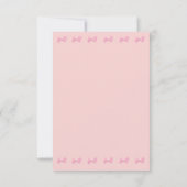 Roze en witte Rocking Horse Flat Hartelijk dank Bedankkaart (Achterkant)