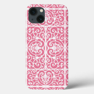 Roze en witte rollen iPhone 13 hoesje