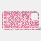 Roze en witte rollen Case-Mate iPhone case (Achterkant (horizontaal))