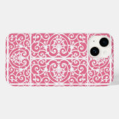 Roze en witte rollen Case-Mate iPhone case (Achterkant (horizontaal))