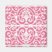 Roze en witte rollen magneet (Voorkant)