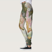 Roze en witte roodendrons Deep Green Foliage Leggings (Links)