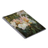 Roze en witte roodendrons Deep Green Foliage Notitieboek (Rechterzijde)