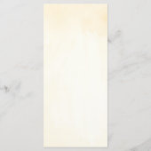 Roze en Witte Roos Bloeiend Huwelijksmenu Menu (Achterkant)