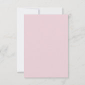 Roze en Witte Roos Quinceanera Feest Kaart (Achterkant)
