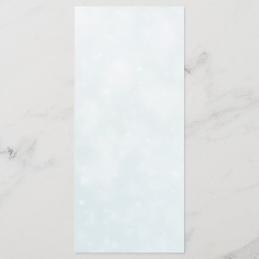 Roze en Witte Rose Blooms Wedding Menu (Achterkant)