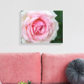 Roze en witte roze canvas afdruk (Insitu (Woonkamer))