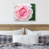 Roze en witte roze canvas afdruk (Insitu (Slaapkamer))