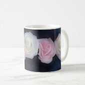 Roze en Witte Rozen Bloemen Art Mok (Voorkant rechts)