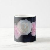 Roze en Witte Rozen Bloemen Art Mok (Center)