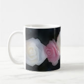 Roze en Witte Rozen Bloemen Art Mok (Links)