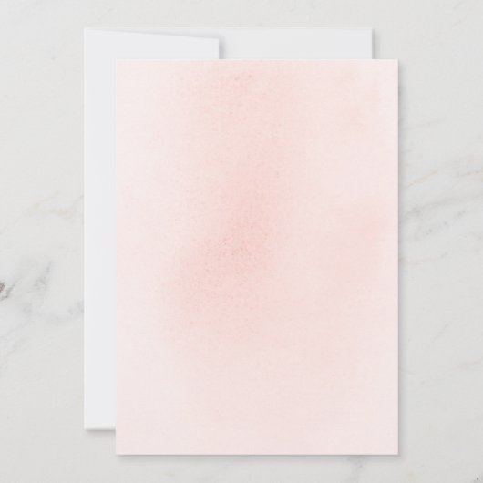 Roze en witte rozen Elegant modern meisje Baptisme Kaart (Achterkant)