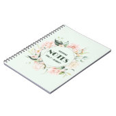 Roze en witte rozen Lijst Weddenschappen Notitieboek (Linkerzijde)