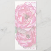 Roze en Witte Rozen Menu (Achterkant)
