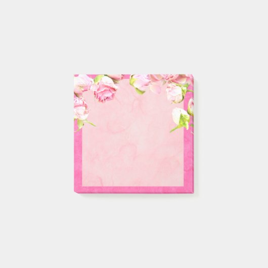 Roze en Witte Rozen Post-It Notities Post-it® Notes (Voorkant)