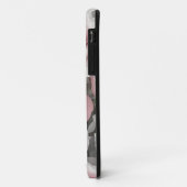 Roze en Witte Rozen Telefoon Case (Achterkant/links)