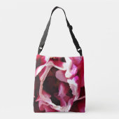 Roze en witte rozenkruisroze Canvas tas (Achterkant)