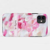 Roze en witte rozenpitalen Case-Mate iPhone case (Achterkant (horizontaal))