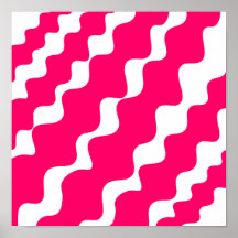 Roze en witte schuine golven patroon