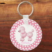 Roze en witte Sleutelhanger (Voorkant)