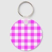 Roze en witte Sleutelhanger (Voorkant)