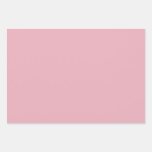 roze en witte sneeuwvlokken patroon inpakpapier vel (Voorkant 2)