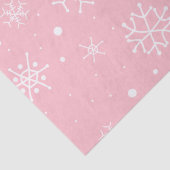 Roze en witte sneeuwvlokken  tissuepapier (Detail)