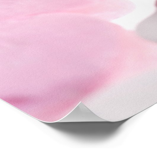 Roze en witte Snoep Harten Kus Me Heart Sjabloon Poster (Hoek)