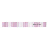 Roze en witte Snoep Stripe met gepersonaliseerde t Satijnen Lint (Voorkant)
