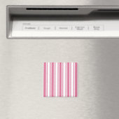 Roze en witte snoepjes strepen magneet (Insitu (Vaatwasser))