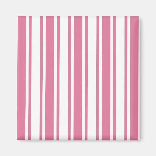 Roze en witte snoepjes strepen magneet (Voorkant)